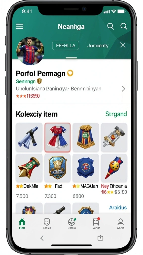 Tampilan antarmuka pengguna yang modern dan intuitif.
