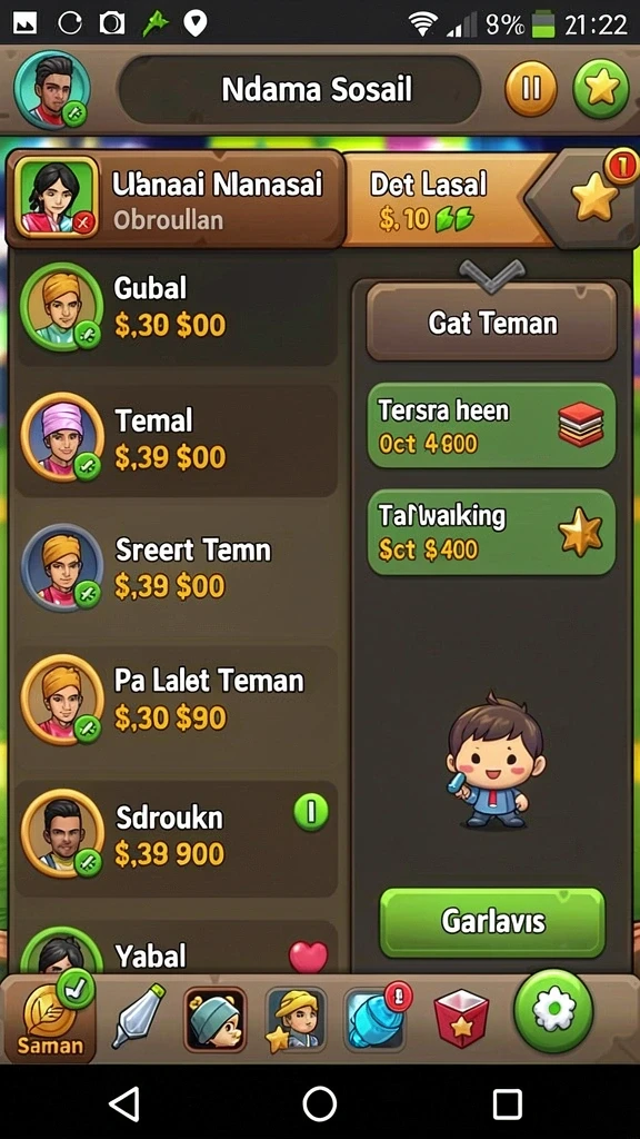 Tampilan awal yang menarik dan intuitif.