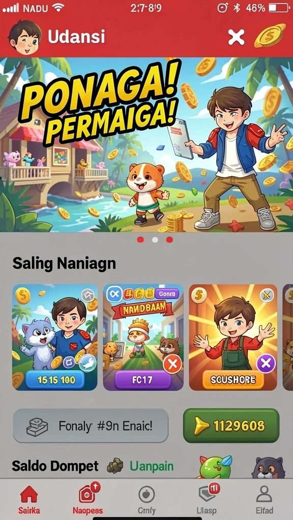 Tampilan antarmuka yang menarik dan responsif.