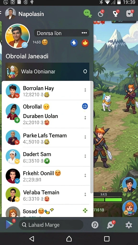Karakter-karakter unik yang dapat dipilih.