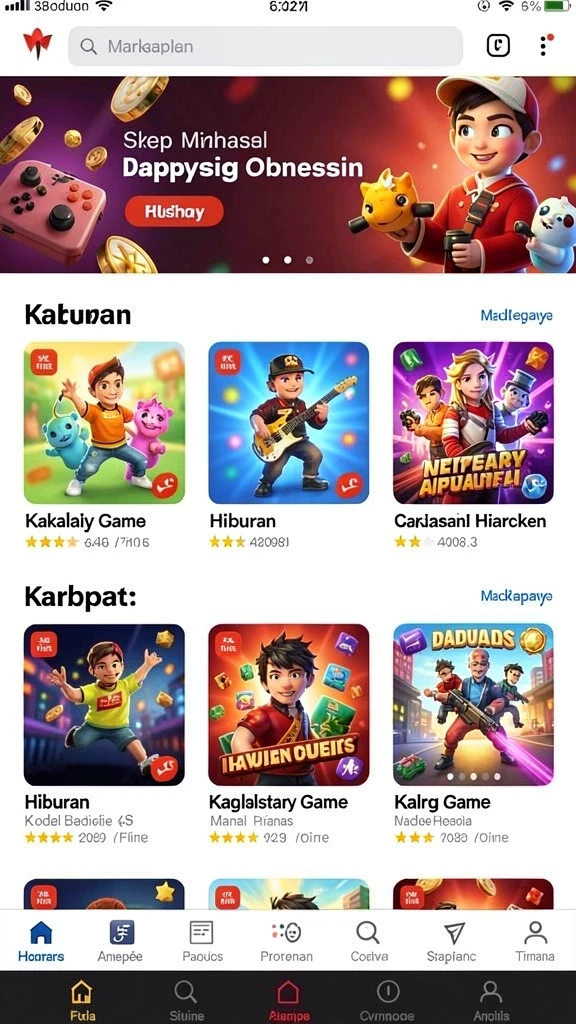 Tampilan antarmuka yang menarik dan mudah dijelajahi.
