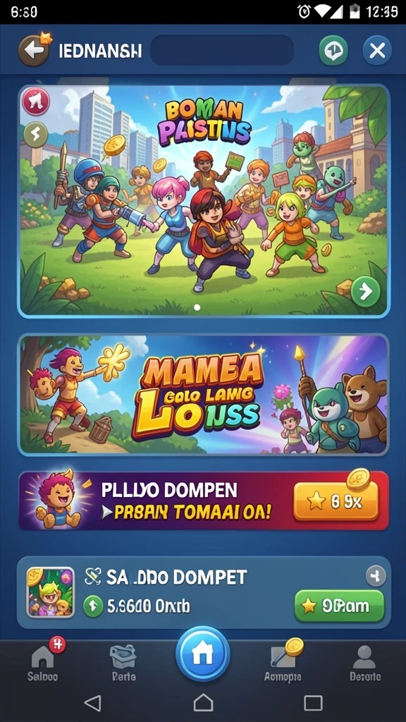 Penghargaan menarik di setiap level permainan.