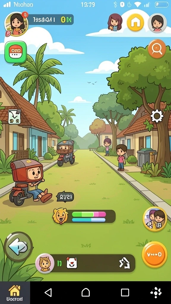 Tangkapan layar karakter dengan desain menawan.