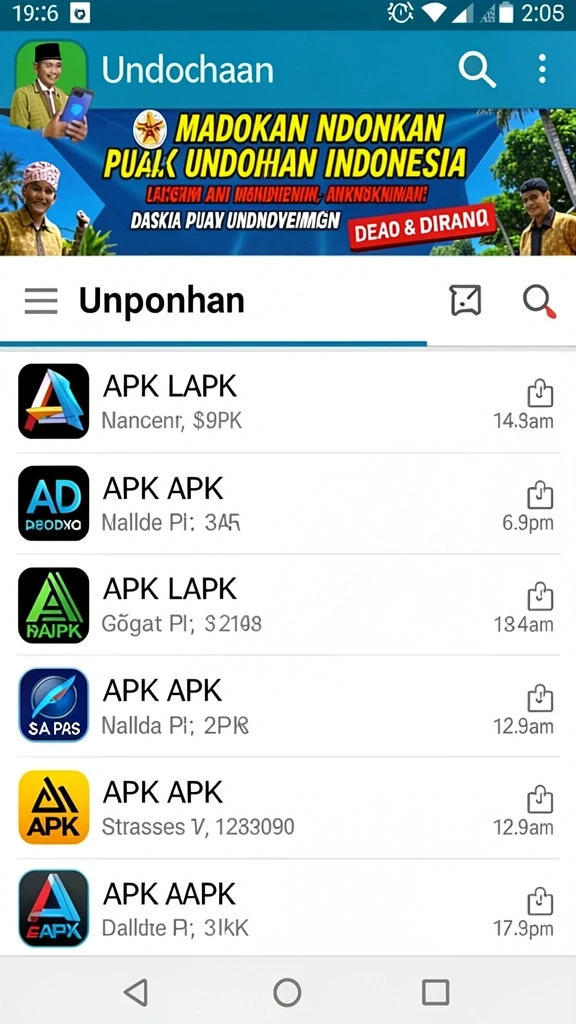 Tampilan awal yang menarik dan mudah dipahami.