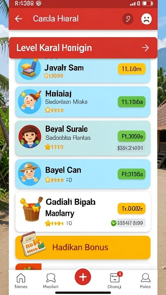 Screenshot dari aksi permainan yang mendebarkan.