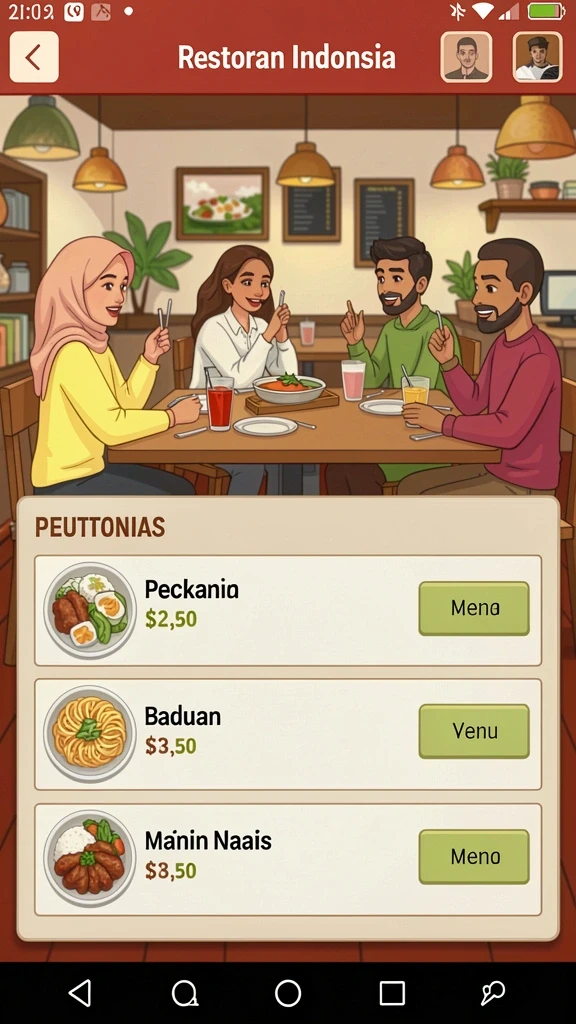 Tampilan antarmuka yang mudah digunakan dan menarik.