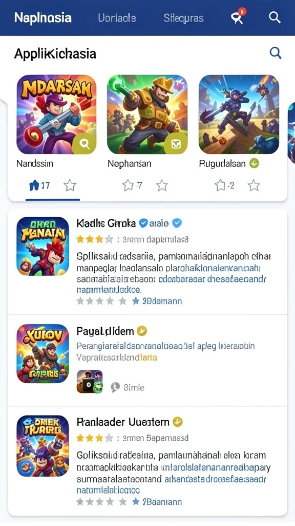 Tampilan karakter utama yang menarik.