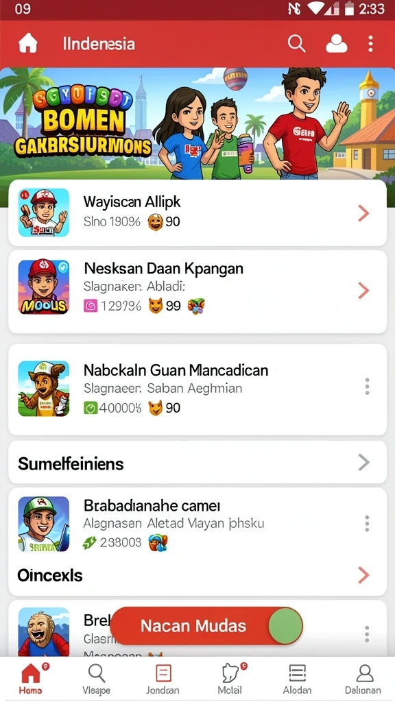 Tampilan antarmuka yang menarik dan mudah digunakan.
