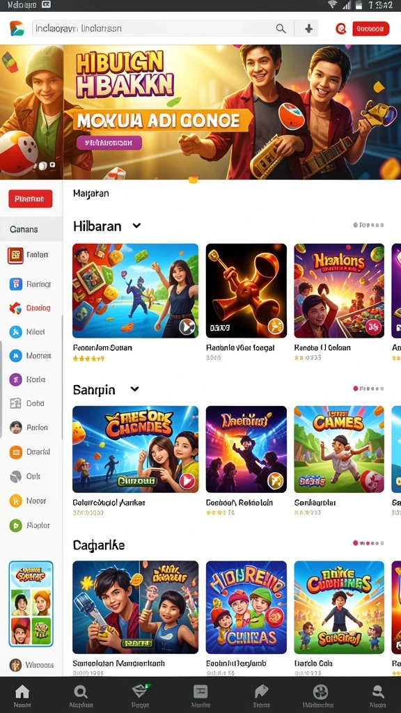 Tampilan menu yang mudah dinavigasi dan user-friendly.