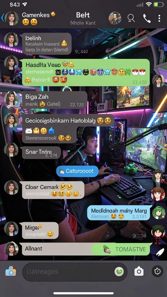 Screenshot menunjukkan kucing lucu berlari di taman.