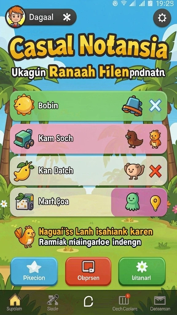 Karakter unik dalam OCATOTO yang siap menjelajah.