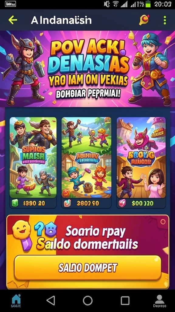 Grafis yang memukau membuat setiap permainan terasa epik.