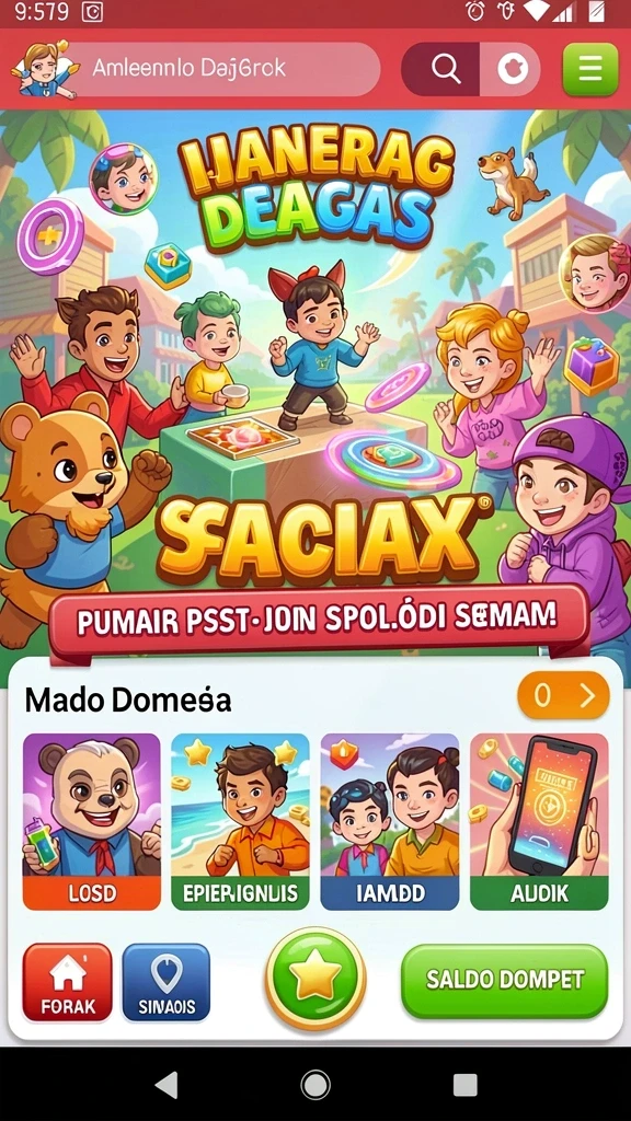 Screenshot menunjukkan pemain yang meraih hadiah besar.