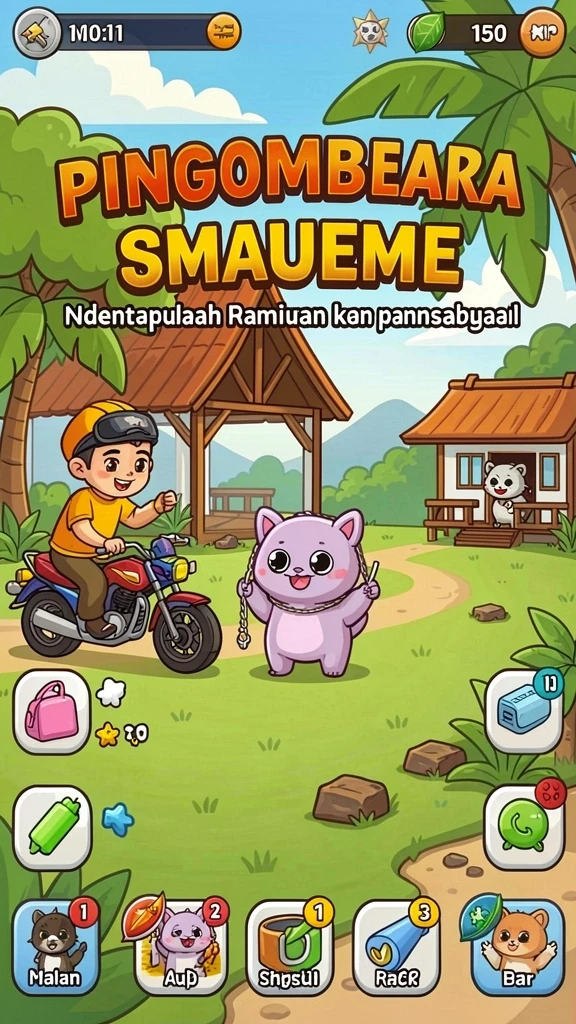 Ragam karakter unik untuk dipilih dalam permainan.