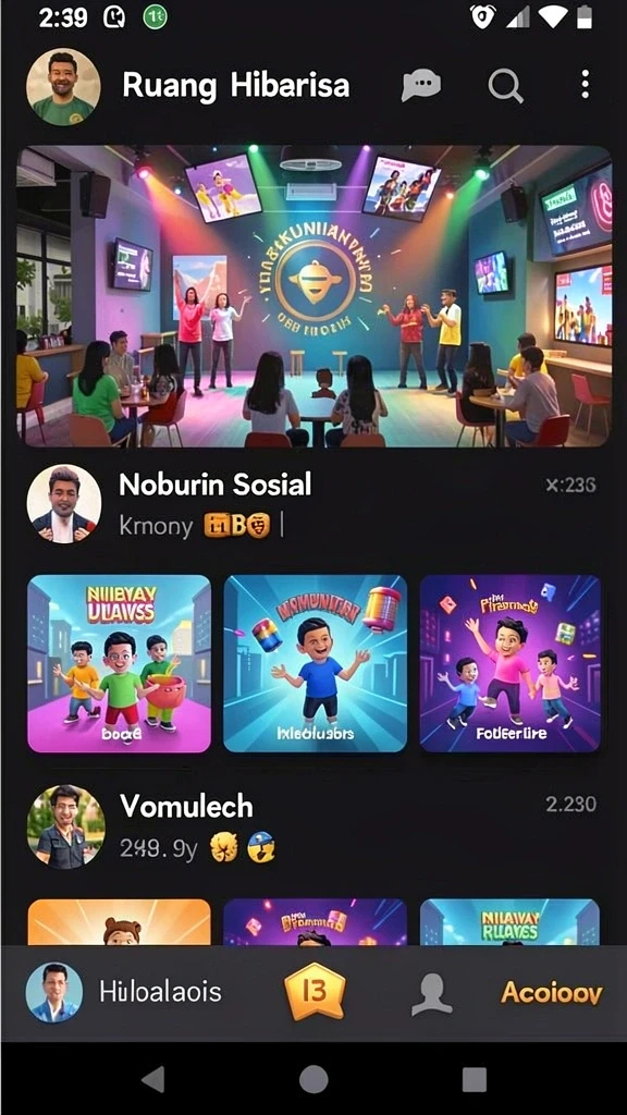 Tampilan antarmuka yang menarik dan mudah digunakan.