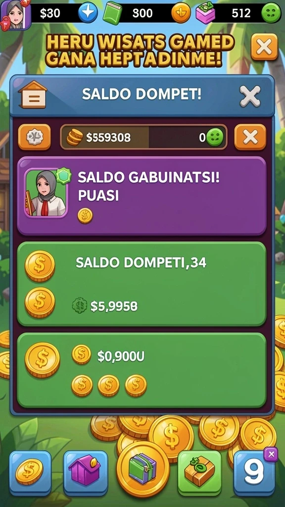 Tampilan awal yang menarik dan penuh warna.