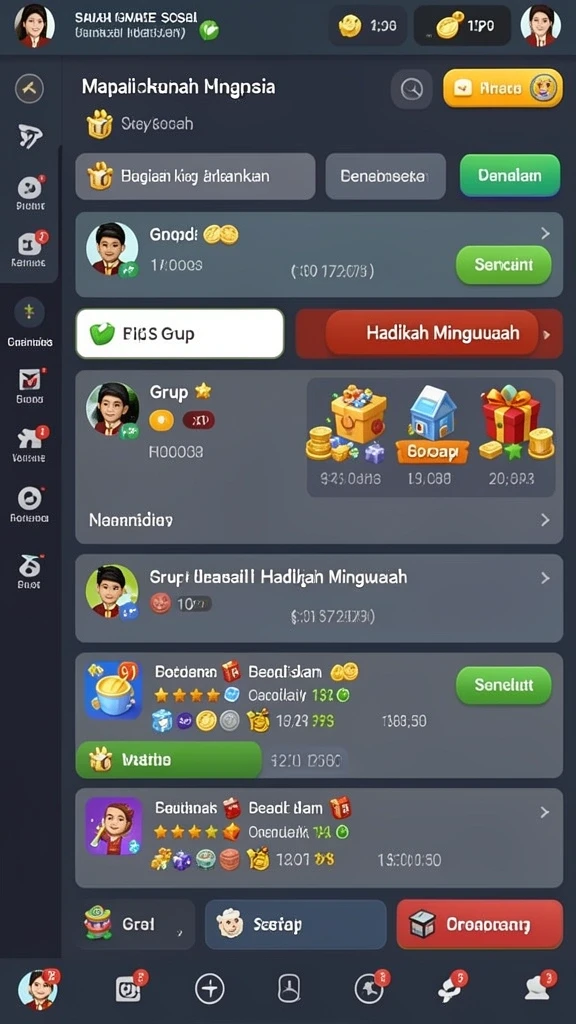 Tampilan antarmuka yang bersih dan modern.