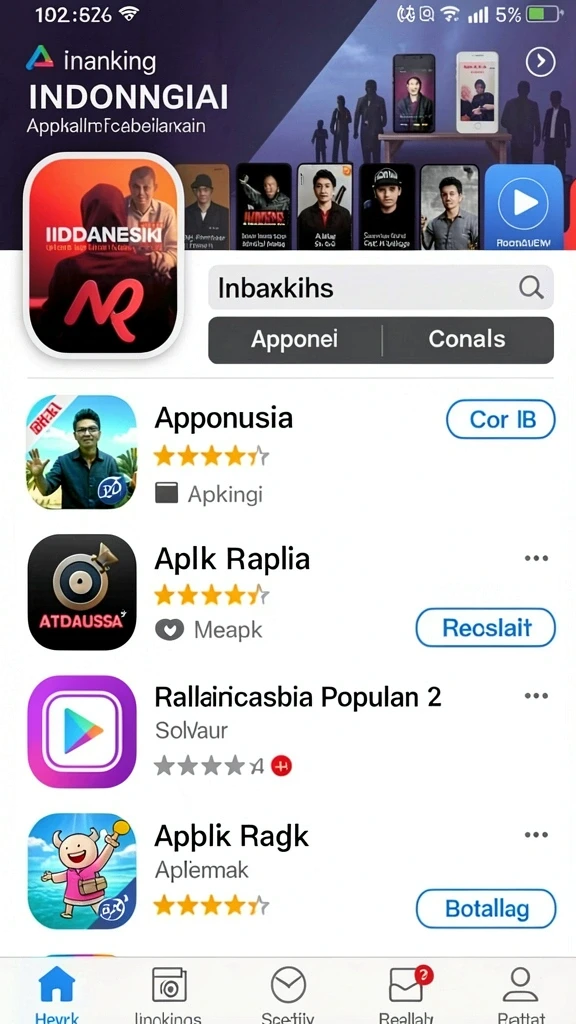 Tampilan antarmuka awal yang menarik dan ramah pengguna.